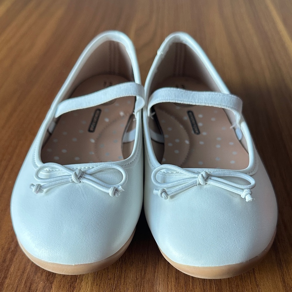 NWOT Wonder Nation White Ballet Dress Shoes for Kids Size 13 Little Girls 🧣